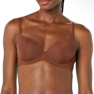 Smooth Underwire T-Shirt Bra in Brown